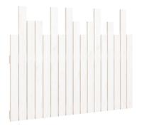 Berkfield Home Wall Headboard White 108x3x80 cm Solid Wood Pine | Size: 108 x 3 x 80 cm Berkfield Home White 108 x 3 x 80 cm