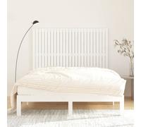 Berkfield Home Wall Headboard White 159.5x3x110 cm Solid Wood Pine Berkfield Home White 159.5x3x110 cm