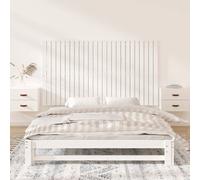 Berkfield Home Wall Headboard White 159.5x3x90 cm Solid Wood Pine Berkfield Home White 159.5x3x90 cm
