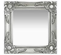 Berkfield Home Wall Mirror Baroque Style 40x40 cm Silver Berkfield Home Silver 40x40 cm