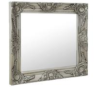 Berkfield Home Wall Mirror Baroque Style 50x50 cm Silver Berkfield Home Silver 50x50 cm