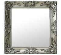 Berkfield Home Wall Mirror Baroque Style 50x50 cm Silver Berkfield Home Silver 50x50 cm