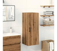 Berkfield Home Wall Mounted Cabinet Artisian Oak 34.5x34x90 cm Engineered Wood in Brown Berkfield Home Brown 34.5x34x90 cm
