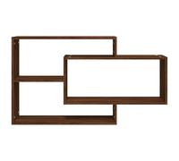 Berkfield Home Wall Shelf Brown Oak 104x20x58.5 cm Engineered Wood Berkfield Home Brown 104x20x58.5 cm