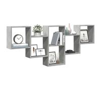 Berkfield Home Wall Shelf Concrete Grey 159x18x66 cm Engineered Wood | Size: 159 x 18 x 66 cm Berkfield Home Grey 159 x 18 x 66 cm