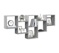 Berkfield Home Wall Shelf Grey Sonoma 159x18x66 cm Engineered Wood | Size: 159 x 18 x 66 cm Berkfield Home Grey 159 x 18 x 66 cm