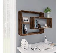 Berkfield Home Wall Shelf Smoked Oak 104x20x58.5 cm Engineered Wood in Brown Berkfield Home Brown 104x20x58.5 cm