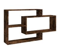 Berkfield Home Wall Shelf Smoked Oak 104x20x58.5 cm Engineered Wood in Brown Berkfield Home Brown 104x20x58.5 cm