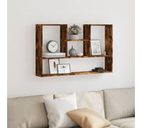 Berkfield Home Wall Shelf Smoked Oak 99x15x60 cm Engineered Wood in Brown | Size: 99 x 15 x 60 cm Berkfield Home Brown 99 x 15 x 60 cm