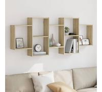 Berkfield Home Wall Shelf Sonoma Oak 159x18x65 cm Engineered Wood in Light Tan | Size: 159 x 18 x 65 cm Berkfield Home Light Tan 159 x 18 x 65 cm