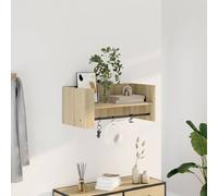 Berkfield Home Wall Shelf Sonoma Oak 70.5x35x30.5 cm Engineered Wood in Tan Berkfield Home Tan 70.5x35x30.5 cm