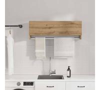 Berkfield Home Wardrobe Artisan Oak 100x32.5x35 cm Engineered Wood in Brown Berkfield Home Brown 100x32.5x35 cm