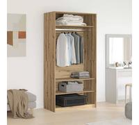 Berkfield Home Wardrobe Artisan Oak 100x50x200 cm Engineered Wood in Brown | Size: 100 x 50 x 200 cm Berkfield Home Brown 100 x 50 x 200 cm