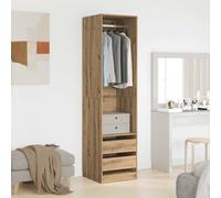 Berkfield Home Wardrobe Artisan Oak 50x50x200 cm Engineered Wood in Brown | Size: 50 x 50 x 200 cm Berkfield Home Brown 50 x 50 x 200 cm