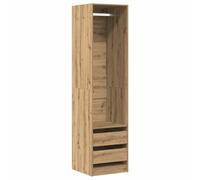 Berkfield Home Wardrobe Artisan Oak 50x50x200 cm Engineered Wood in Brown | Size: 50 x 50 x 200 cm Berkfield Home Brown 50 x 50 x 200 cm
