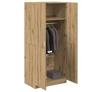 Berkfield Home Wardrobe Artisan Oak 90x52x200 cm Engineered Wood in Brown | Size: 90 x 52 x 200 cm Berkfield Home Brown 90 x 52 x 200 cm