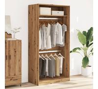 Berkfield Home Wardrobe Artisian Oak 100x50x200 cm Engineered Wood in Brown | Size: 100 x 50 x 200 cm Berkfield Home Brown 100 x 50 x 200 cm