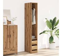 Berkfield Home Wardrobe Artisian Oak 30x50x200 cm Engineered Wood in Brown | Size: 30 x 50 x 200 cm Berkfield Home Brown 30 x 50 x 200 cm