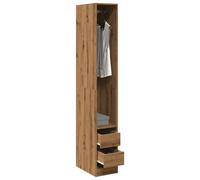Berkfield Home Wardrobe Artisian Oak 30x50x200 cm Engineered Wood in Brown | Size: 30 x 50 x 200 cm Berkfield Home Brown 30 x 50 x 200 cm