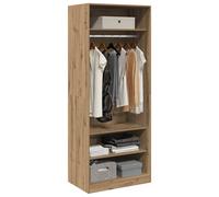 Berkfield Home Wardrobe Artisian Oak 80x50x200 cm Engineered Wood in Brown | Size: 80 x 50 x 200 cm Berkfield Home Brown 80 x 50 x 200 cm