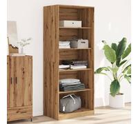 Berkfield Home Wardrobe Artisian Oak 80x50x200 cm Engineered Wood in Brown | Size: 80 x 50 x 200 cm Berkfield Home Brown 80 x 50 x 200 cm