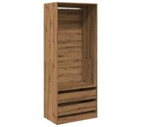 Berkfield Home Wardrobe Artisian Oak 80x50x200 cm Engineered Wood in Brown | Size: 80 x 50 x 200 cm Berkfield Home Brown 80 x 50 x 200 cm