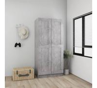 Berkfield Home Wardrobe Concrete Grey 82.5x51.5x180 cm Engineered Wood Berkfield Home Grey 82.5x51.5x180 cm