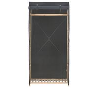 Berkfield Home Wardrobe Grey 79x40x170 cm Fabric | Size: 79 x 40 x 170 cm Berkfield Home Grey 79 x 40 x 170 cm