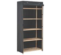 Berkfield Home Wardrobe Grey 79x40x170 cm Fabric | Size: 79 x 40 x 170 cm Berkfield Home Grey 79 x 40 x 170 cm