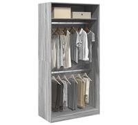 Berkfield Home Wardrobe Grey Sonoma 100x50x200 cm Engineered Wood | Size: 100 x 50 x 200 cm Berkfield Home Grey 100 x 50 x 200 cm