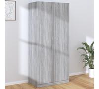 Berkfield Home Wardrobe Grey Sonoma 90x50x200 cm Engineered Wood | Size: 90 x 50 x 200 cm Berkfield Home Grey 90 x 50 x 200 cm