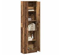 Berkfield Home Wardrobe Old Wood 55x25x189 cm Engineered Wood in Brown | Size: 55 x 25 x 189 cm Berkfield Home Brown 55 x 25 x 189 cm