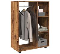 Berkfield Home Wardrobe Old Wood 80x40x110 cm Engineered Wood in Brown | Size: 80 x 40 x 110 cm Berkfield Home Brown 80 x 40 x 110 cm