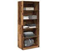 Berkfield Home Wardrobe Old Wood 80x50x200 cm Engineered Wood in Brown | Size: 80 x 50 x 200 cm Berkfield Home Brown 80 x 50 x 200 cm