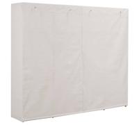 Berkfield Home Wardrobe White 200x40x170 cm Fabric | Size: 200 x 40 x 170 cm Berkfield Home White 200 x 40 x 170 cm
