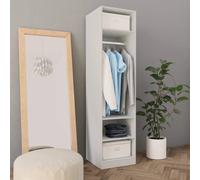 Berkfield Home Wardrobe White 50x50x200 cm Engineered Wood | Size: 50 x 50 x 200 cm Berkfield Home White 50 x 50 x 200 cm