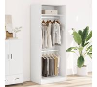 Berkfield Home Wardrobe White 80x50x200 cm Engineered Wood | Size: 80 x 50 x 200 cm Berkfield Home White 80 x 50 x 200 cm