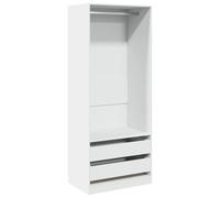 Berkfield Home Wardrobe White 80x50x200 cm Engineered Wood | Size: 80 x 50 x 200 cm Berkfield Home White 80 x 50 x 200 cm