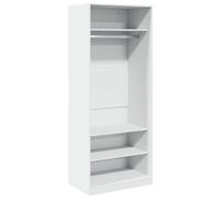 Berkfield Home Wardrobe White 80x50x200 cm Engineered Wood | Size: 80 x 50 x 200 cm Berkfield Home White 80 x 50 x 200 cm