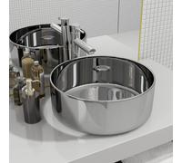 Berkfield Home Wash Basin 40x15 cm Ceramic Silver Berkfield Home Silver 40x15 cm