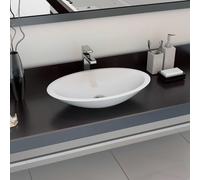 Berkfield Home Wash Basin 59.3x35.1x10.7 cm Mineral Cast/Marble Cast White Berkfield Home White 59.3x35.1x10.7 cm
