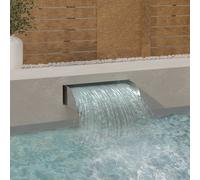 Berkfield Home Waterfall 60x34x14 cm Stainless Steel 304 in Silver | Size: 60 x 34 x 14 cm Berkfield Home Silver 60 x 34 x 14 cm