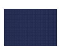 Berkfield Home Weighted Blanket Blue 138x200 cm Single 6 kg Fabric in Dark Navy Berkfield Home Dark Navy 138x200 cm