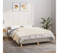 Berkfield Home Weighted Blanket Light Cream 137x200 cm Single 10 kg Fabric Berkfield Home Cream 137x200 cm