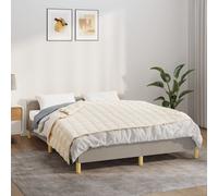 Berkfield Home Weighted Blanket Light Cream 137x200 cm Single 6 kg Fabric Berkfield Home Cream 137x200 cm