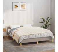Berkfield Home Weighted Blanket Light Cream 138x200 cm Single 10 kg Fabric Berkfield Home Cream 138x200 cm