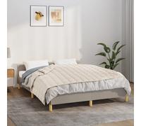 Berkfield Home Weighted Blanket Light Cream 138x200 cm Single 6 kg Fabric Berkfield Home Cream 138x200 cm