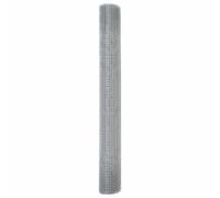 Berkfield Home Welded Wire Fence 1x50 m Galvanized Steel in Silver Berkfield Home Silver