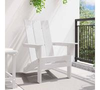 Berkfield Home White Folding Adirondack Chair White 74.5x80.5x90 cm HDPE Berkfield Home White 74.5x80.5x90 cm