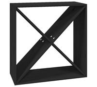 Berkfield Home Wine Cabinet Black 62x25x62 cm Solid Wood Pine | Size: 62 x 25 x 62 cm Berkfield Home Black 62 x 25 x 62 cm